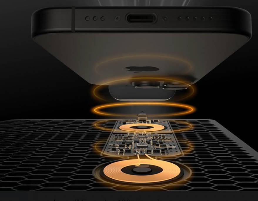 PU Leather Wireless Charging Desk Mat