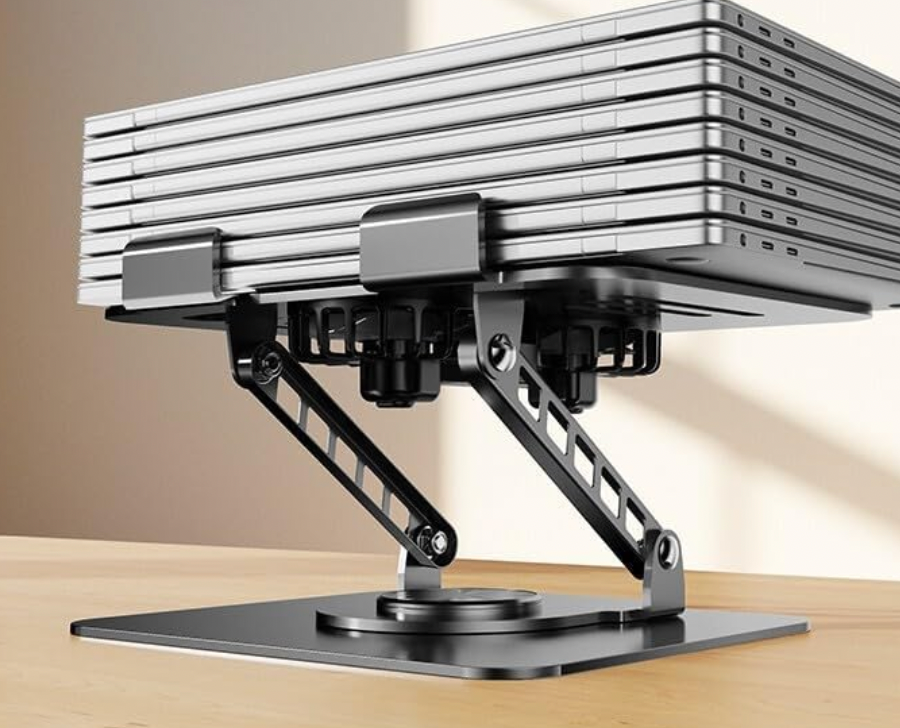 Adjustable 360° Rotating Laptop Stand with Heat Dissipation